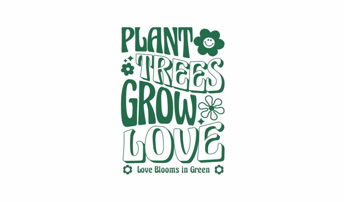 Eco-friendly growth quote design t-shirt design template