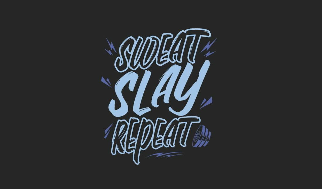 Energetic gym motivational quote design t-shirt design template