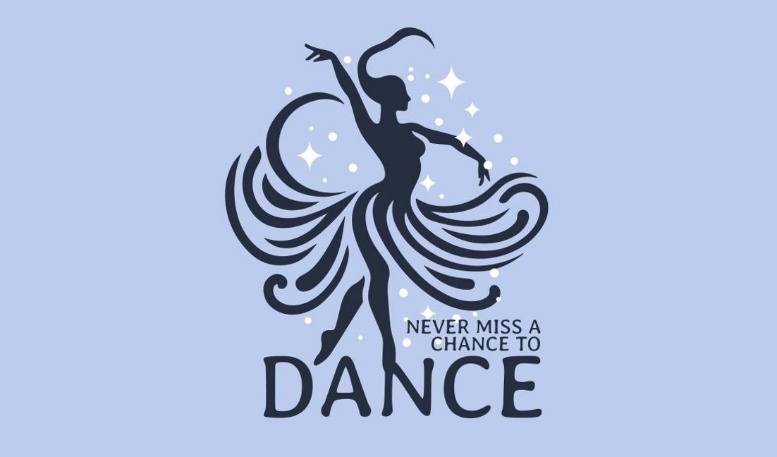 Modelo de design para camiseta Design gráfico de dançarina elegante para entusiastas da dança