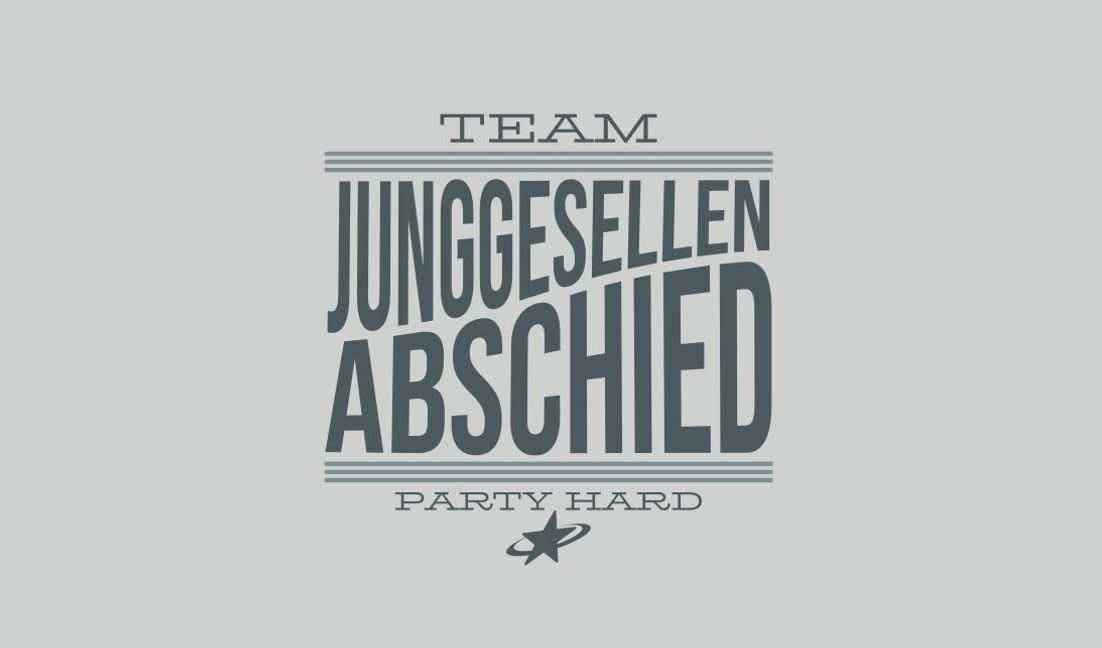 Bold party farewell design for bachelor celebrations t-shirt design template