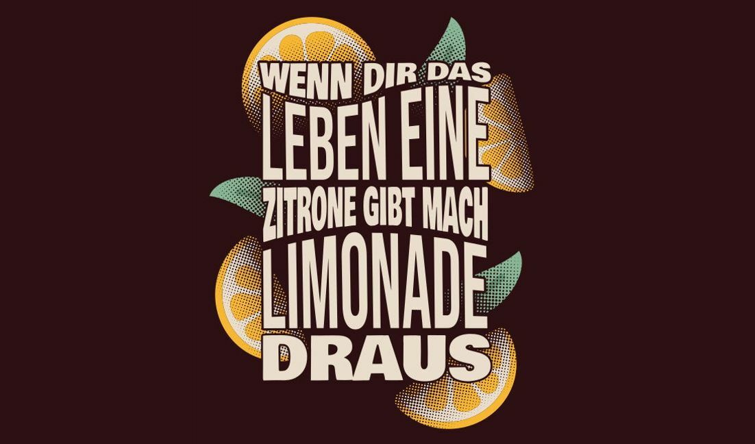 Inspirational lemon quote design t-shirt design template