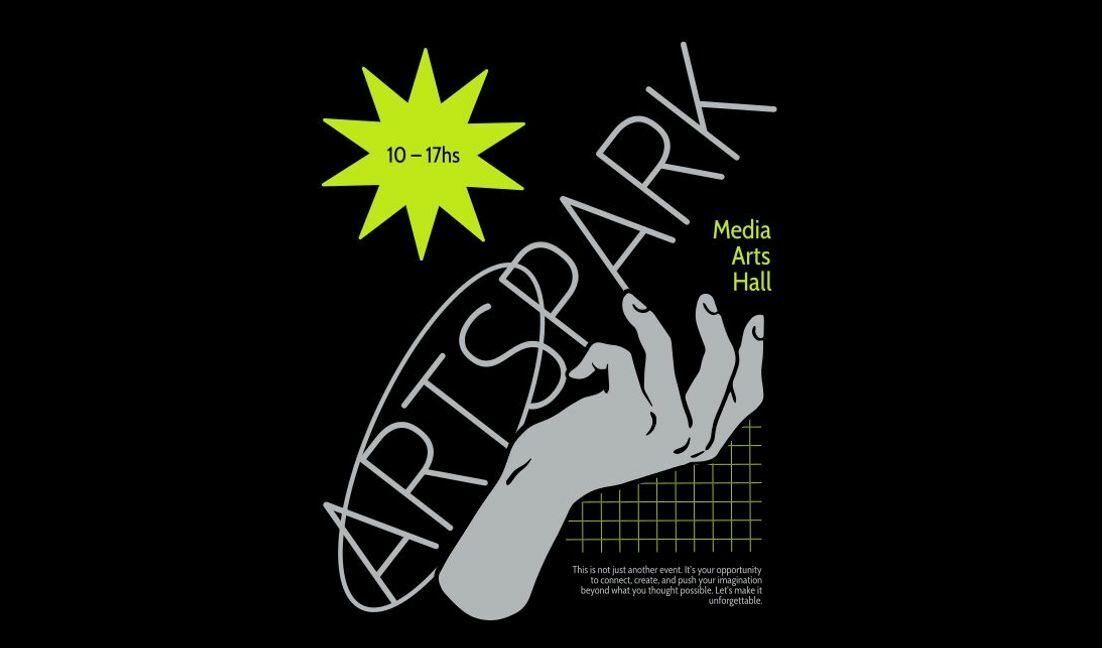 Creative event poster design for artspark t-shirt design template