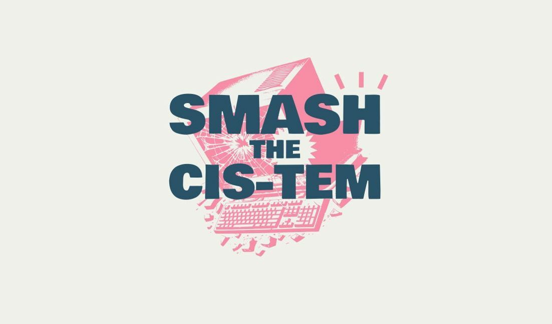 Modelo de design para camiseta Design gráfico de computador ousado e anti-establishment