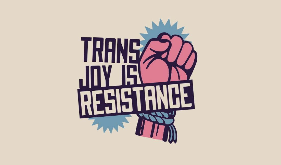 Modelo de design para camiseta Modelo de design para camiseta "Alegria Trans é Resistência"