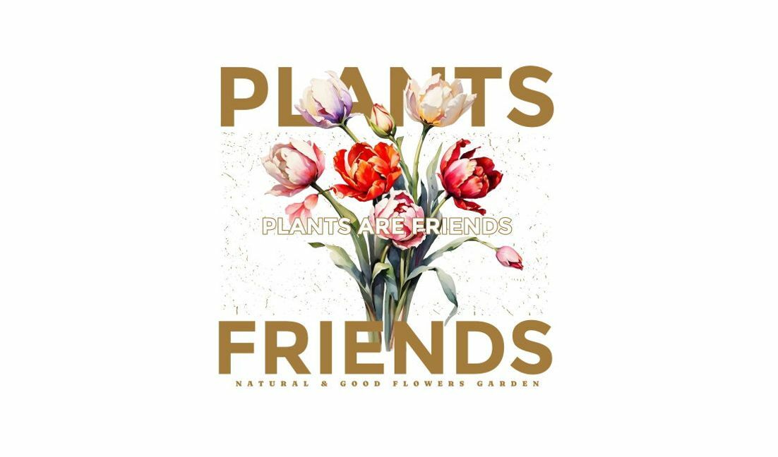 Plantilla de diseño para camiseta Diseño de cita de amigos florales para amantes de la jardinería.