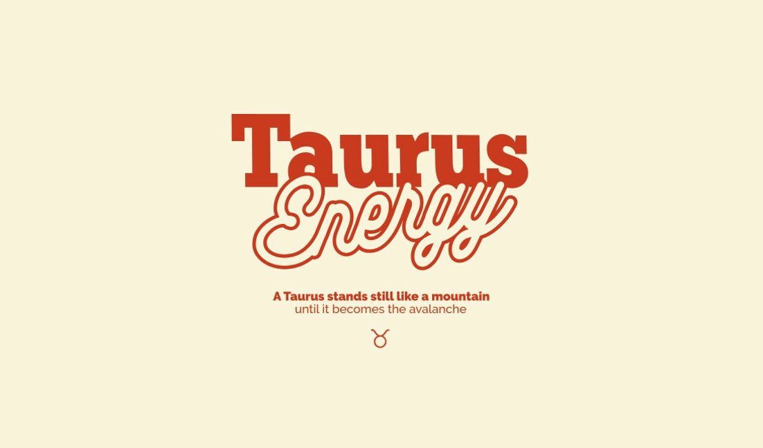 Plantilla de diseño para camiseta Diseño audaz de cita energética de Tauro