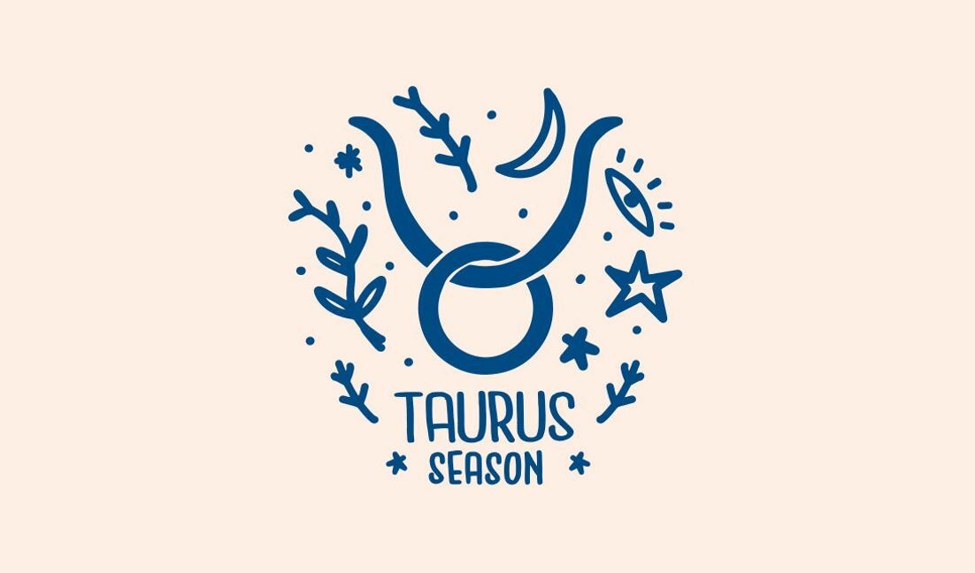 Plantilla de diseño para camiseta Ilustración de la temporada de Tauro con elementos decorativos