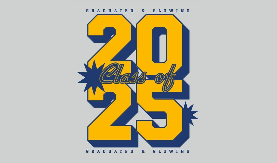 Stolzes Design für Absolventen mit Abschlussfeier 2025 T-Shirt-Designvorlage