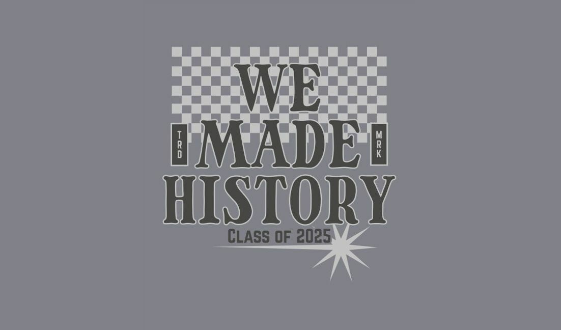 Plantilla de diseño para camiseta Diseño de camiseta de graduación histórica para la clase de 2025