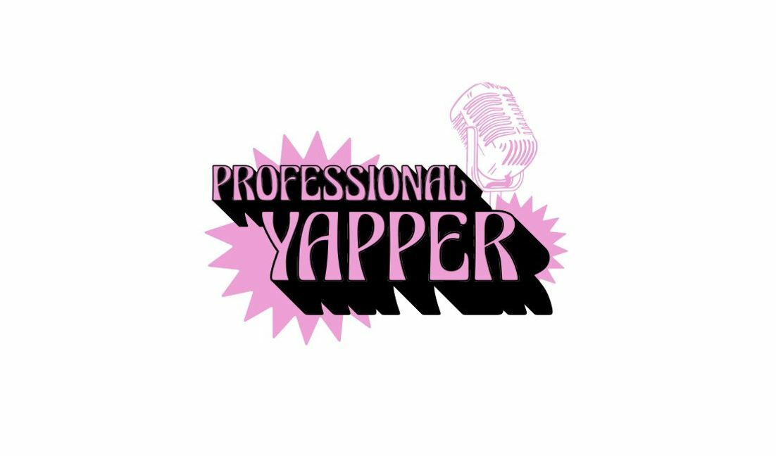 Fun professional yapper graphic design with microphone t-shirt design template