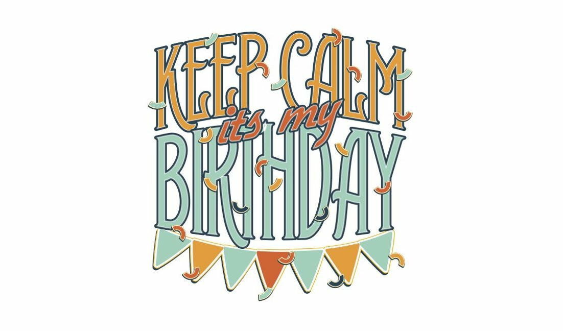 Fun birthday celebration quote design t-shirt design template