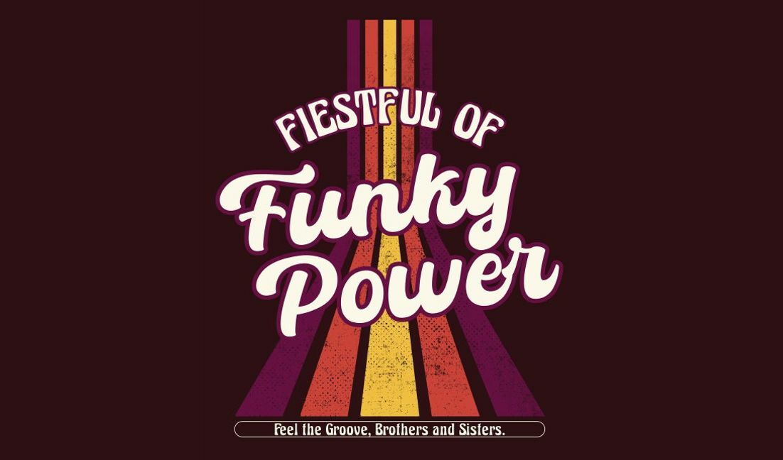 Vintage funky power typography design t-shirt design template