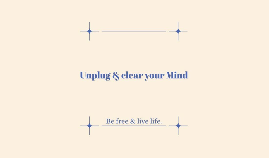 Inspirational unplug quote design t-shirt design template