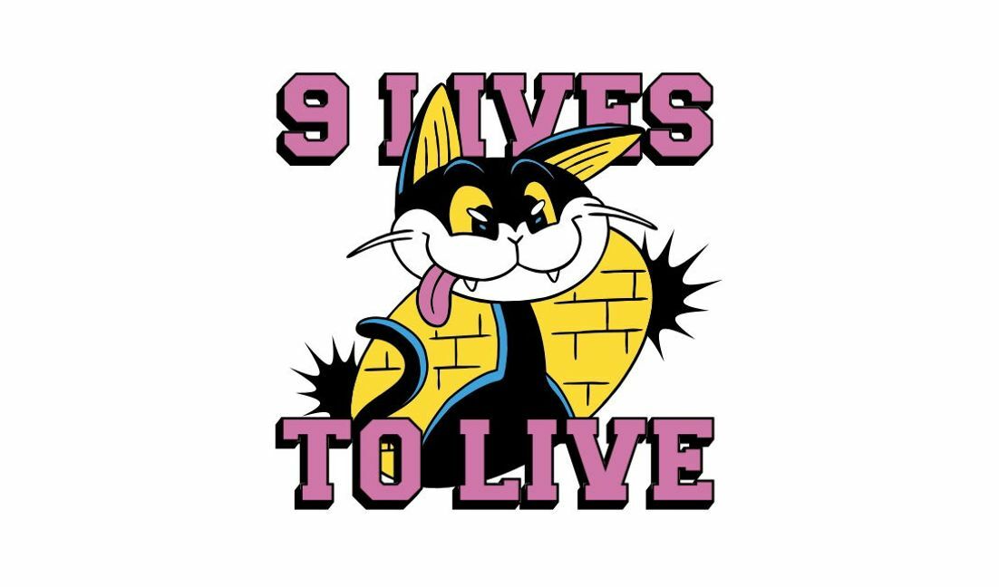 Playful cat graphic with humorous quote t-shirt design template