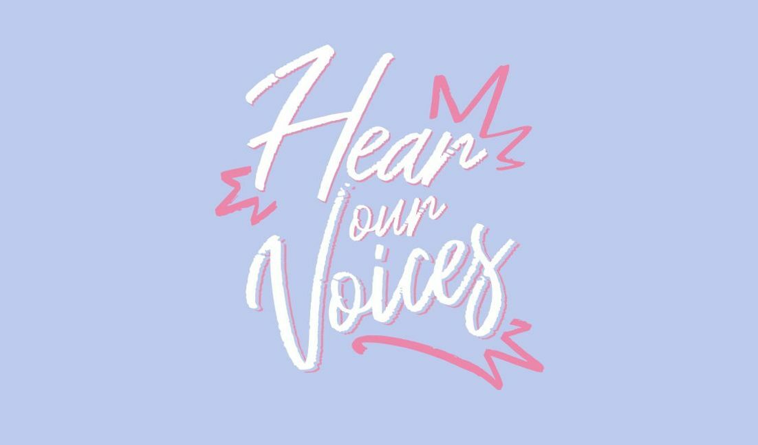 Plantilla de diseño para camiseta Diseño de llamada a la acción empoderante con "escucha nuestras voces"