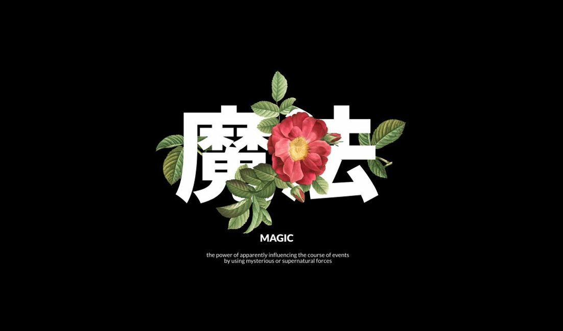 Blooming magic floral graphic design t-shirt design template
