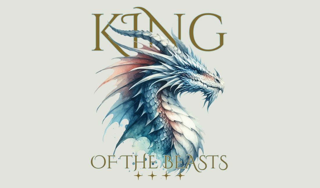 Majestic dragon king illustration t-shirt design template