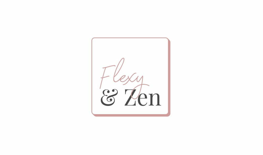Chic typographic design featuring flexy and zen t-shirt design template