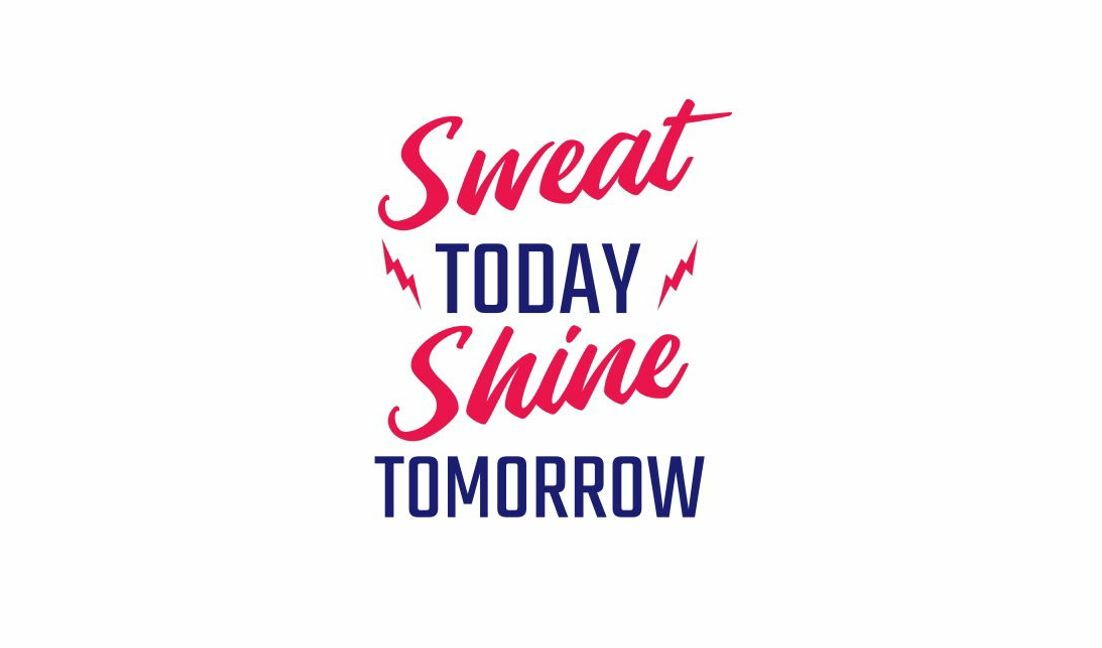 Plantilla de diseño para camiseta Diseño de cita motivacional sobre fitness