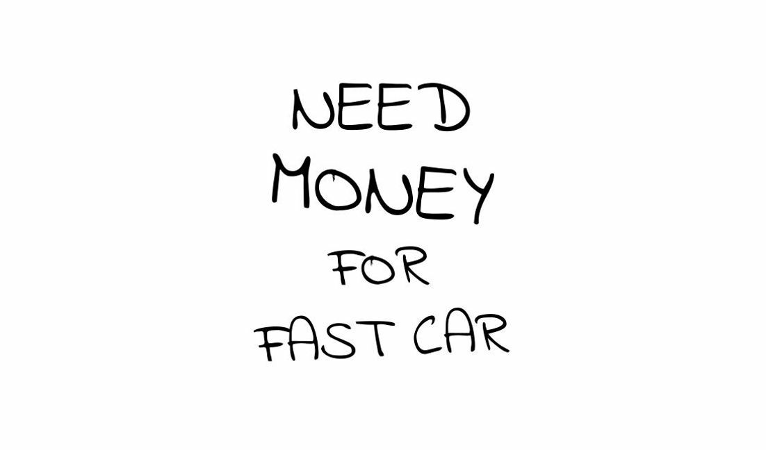 Witty money quote for car enthusiasts t-shirt design template