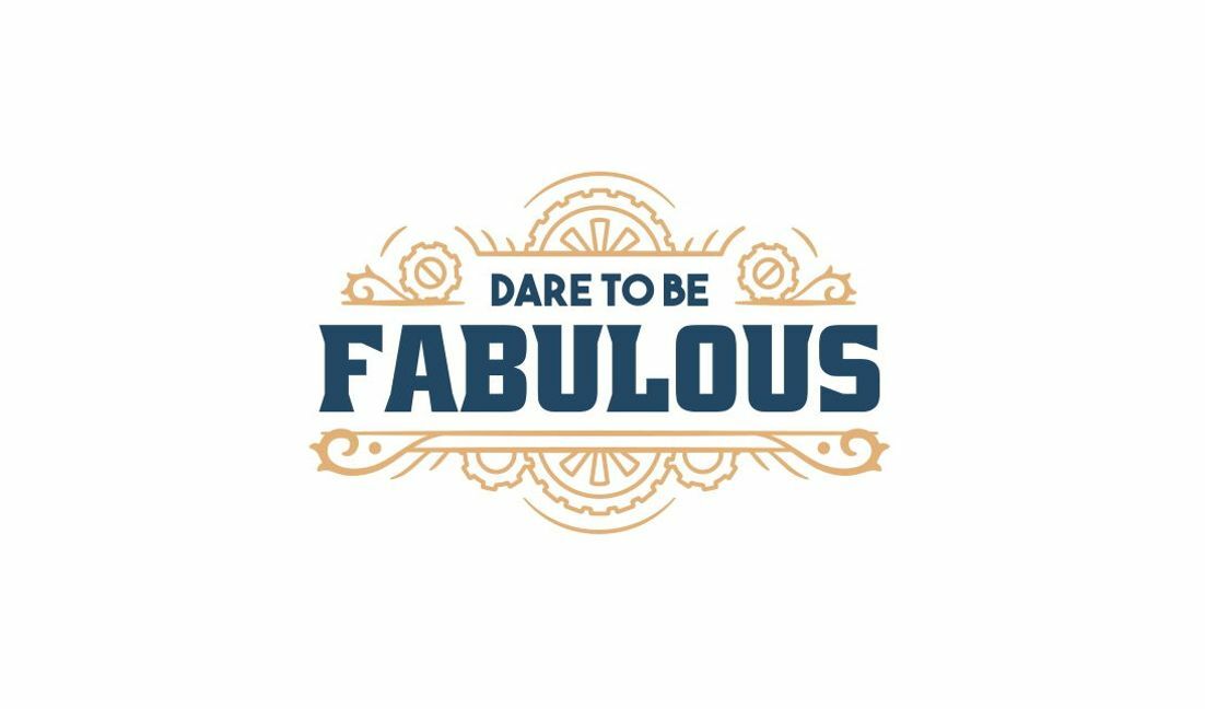 Inspirational dare to be fabulous quote design t-shirt design template