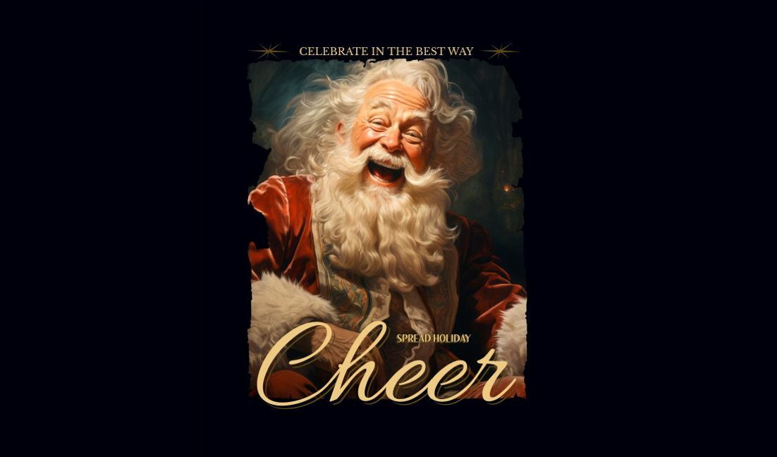 Plantilla de diseño para camiseta Diseño alegre de alegría navideña con cita festiva.