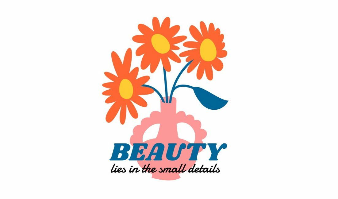Modelo de design para camiseta Design encantador de vaso floral com citação inspiradora