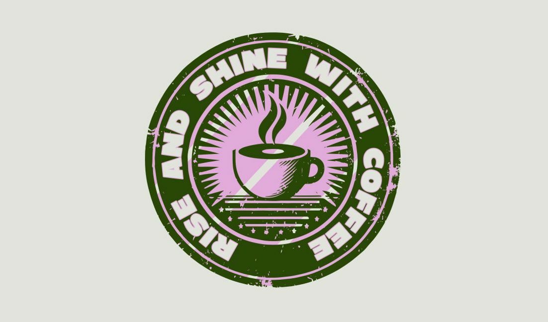 Plantilla de diseño para camiseta Diseño de cita de café vintage