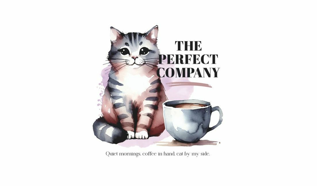 Plantilla de diseño para camiseta Adorable diseño de gato con cita en taza de café.