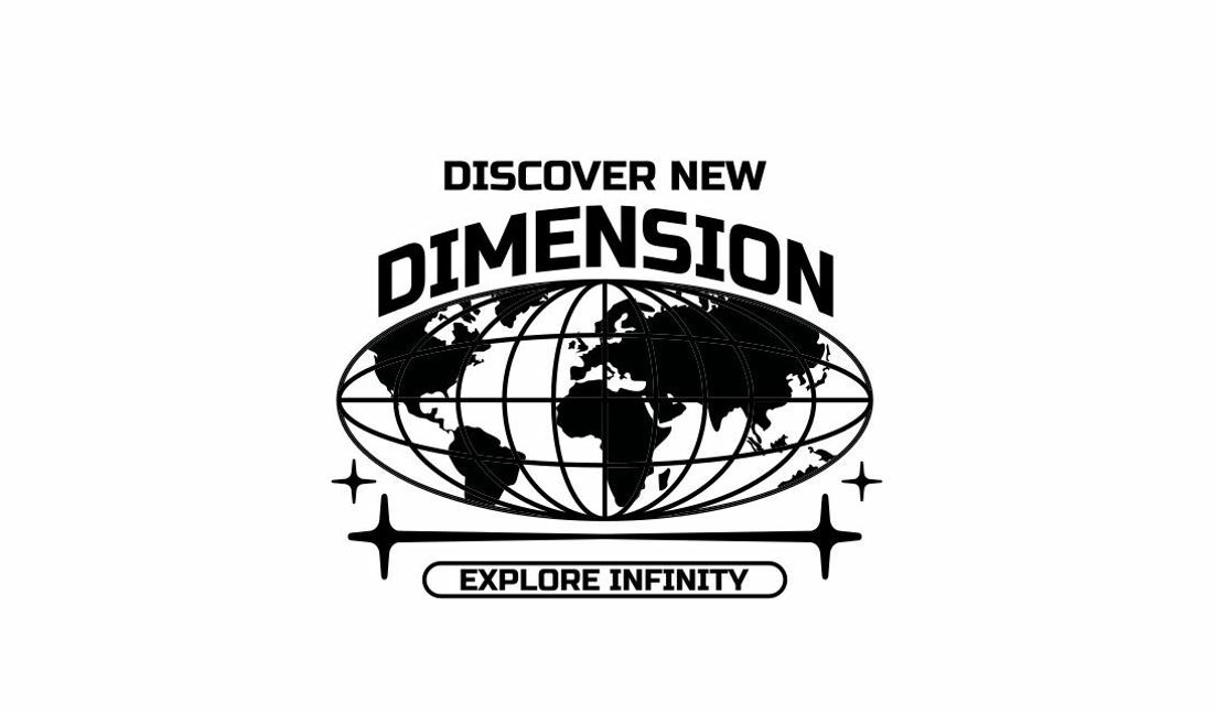 Explorative globe design for adventure seekers t-shirt design template