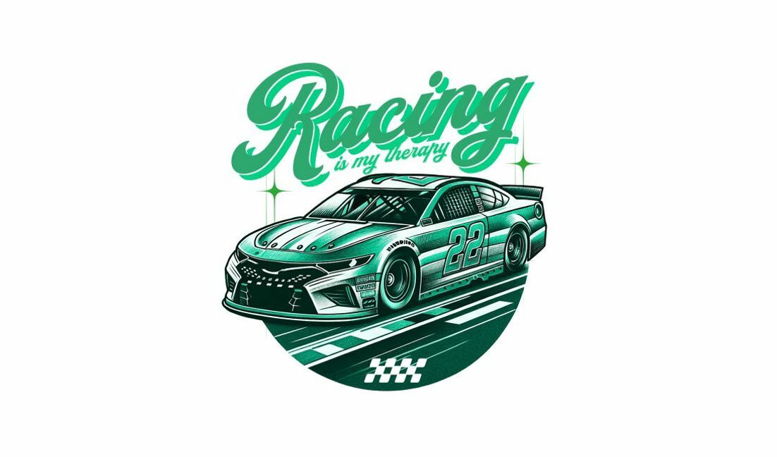 Dynamic racing therapy graphic design t-shirt design template