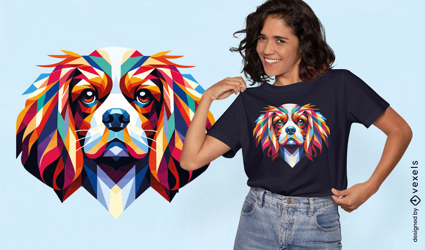 Diseño de camiseta de Cavalier King Spaniel