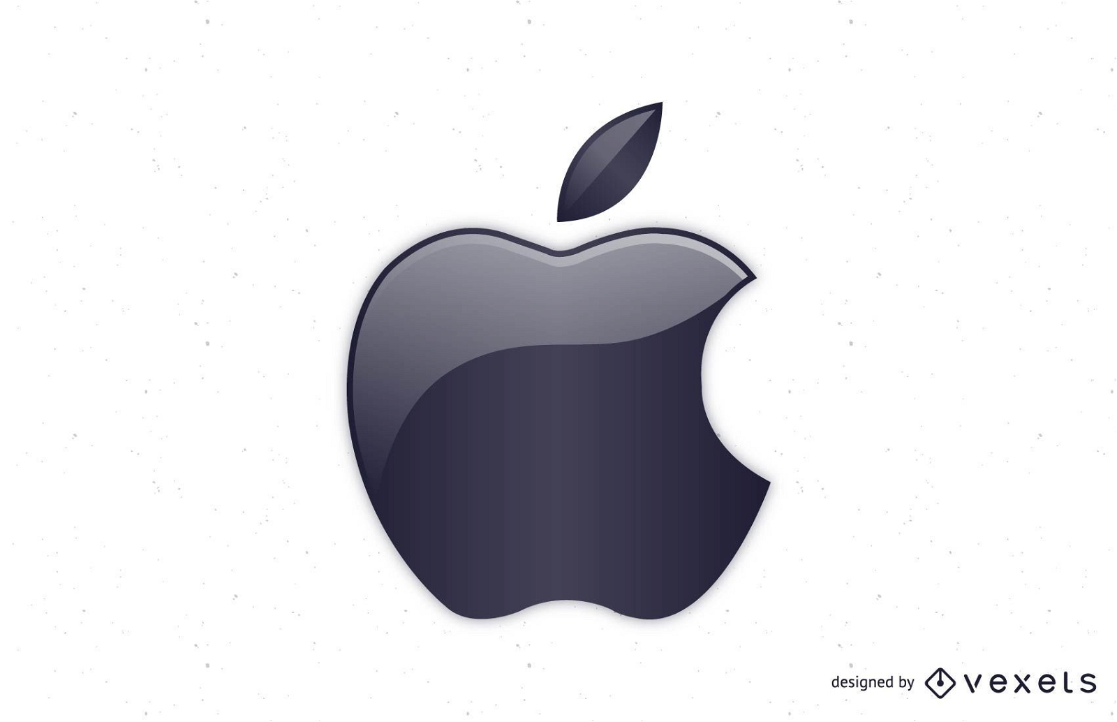 Vector de logotipo brillante de Apple