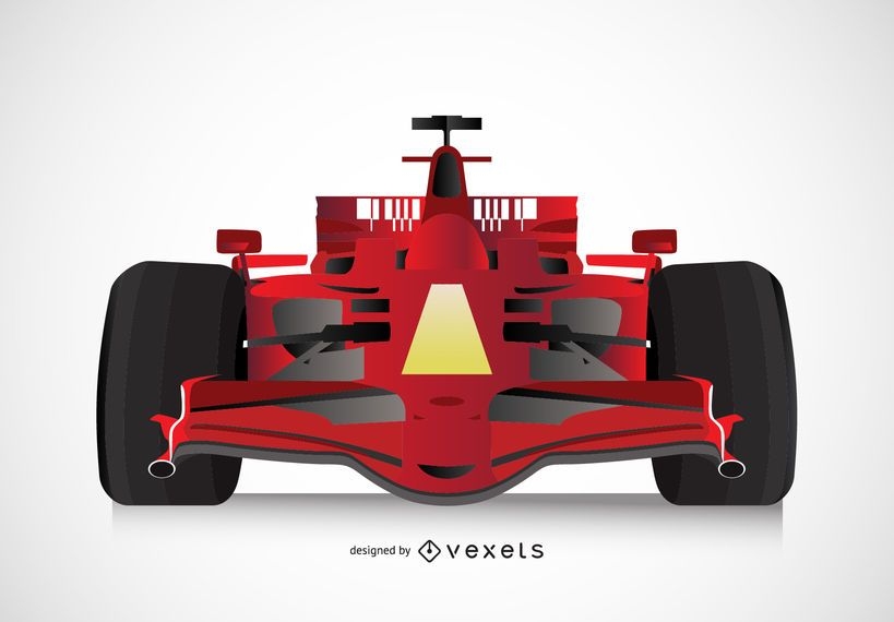 Formula 1 Car Illustration - Vector Download