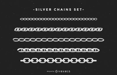 Silver Chains Set