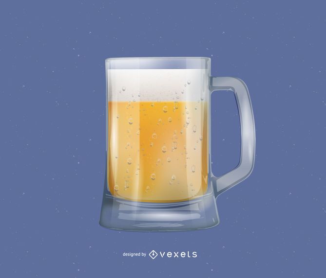 Lifelike Beer Glasses and Beer Bubbles Lifelike Beer Glasses and Beer Bubbles