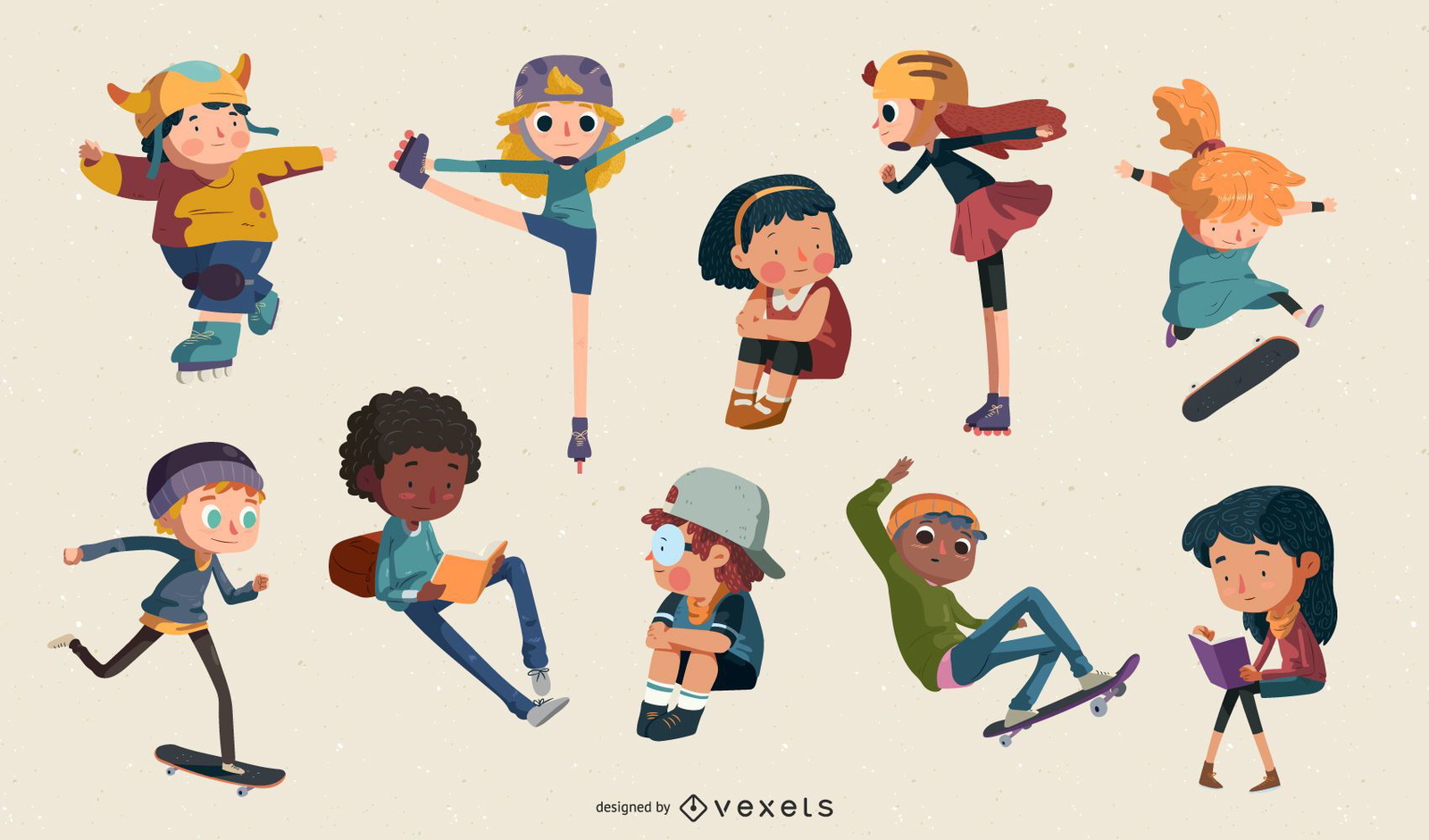 Mega Pack de ilustración vectorial de dibujos animados