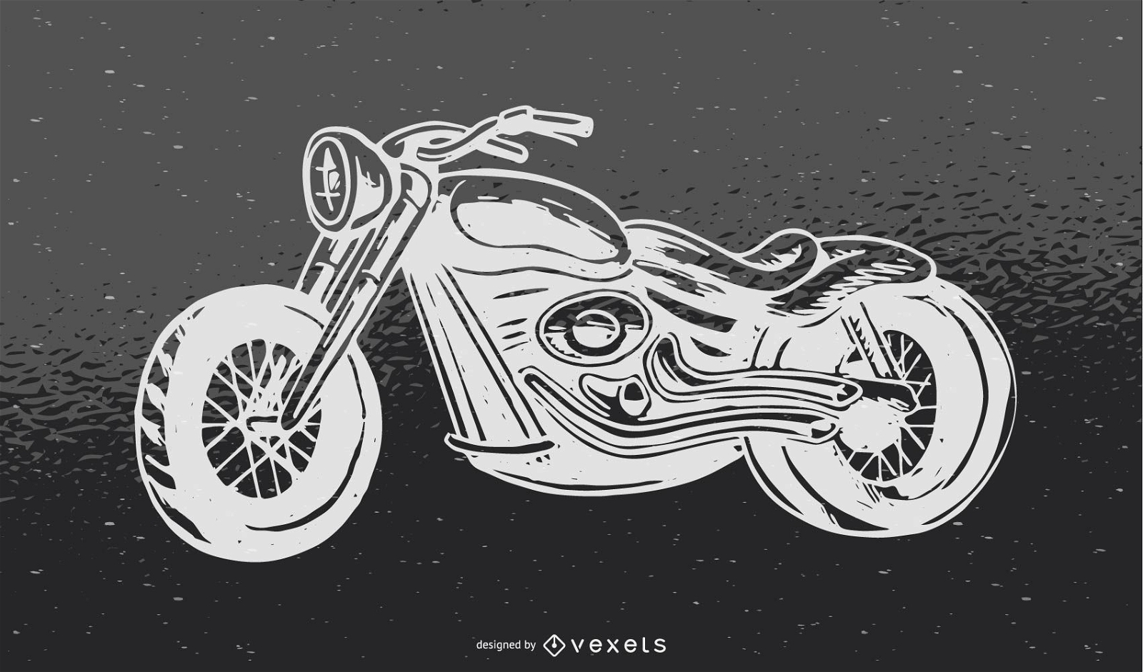 Ilustração vetorial de motocicleta