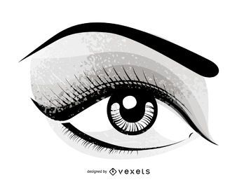 Hand-painted Eyes Vector Hand-painted Eyes Vector