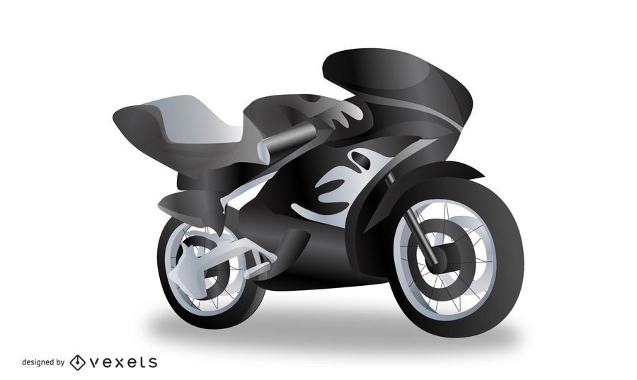 Realistic Motorcycle Vector Realistic Motorcycle Vector