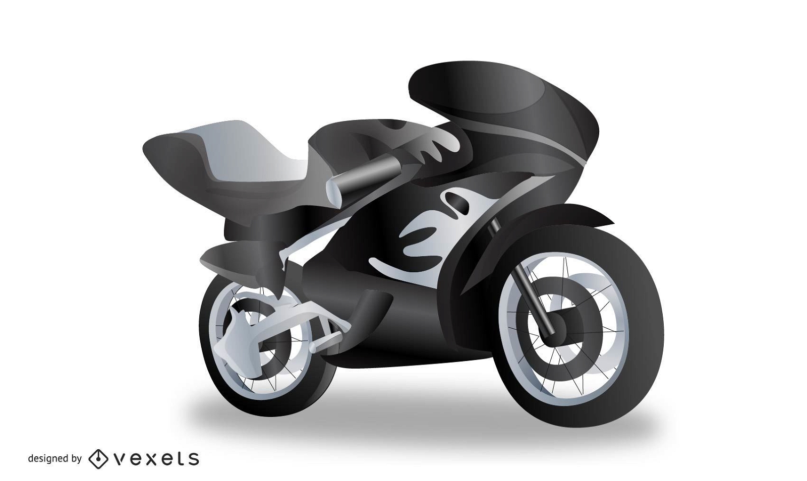 Vector de motocicleta realista