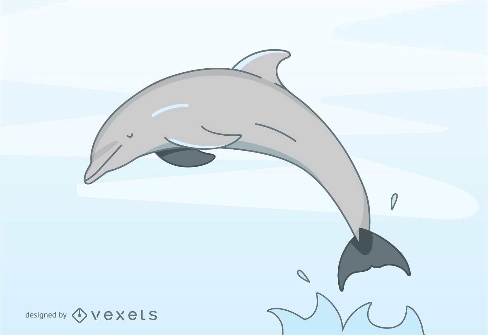 Delphin Vektor
