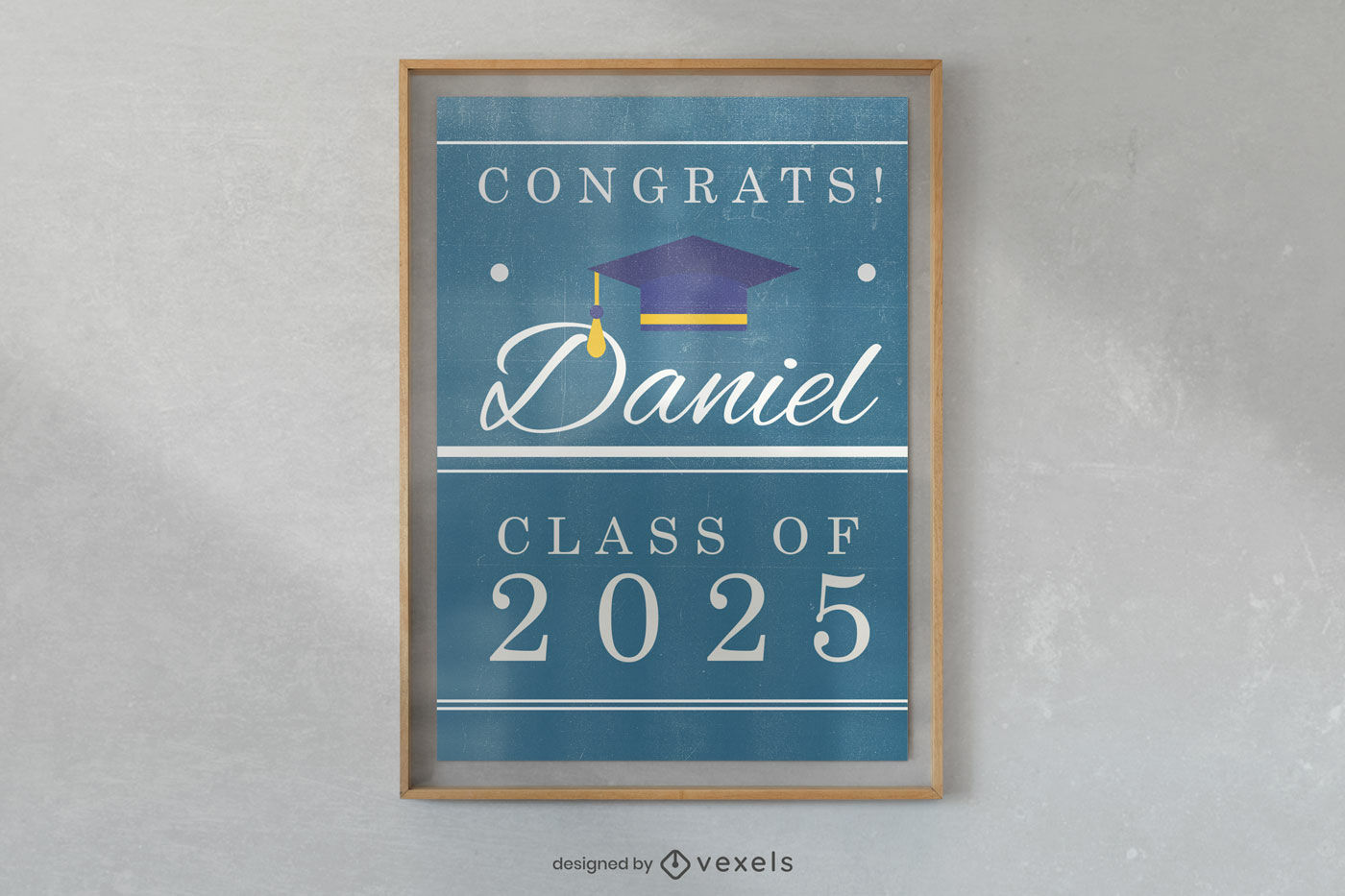 Design de pôster de formatura de 2025