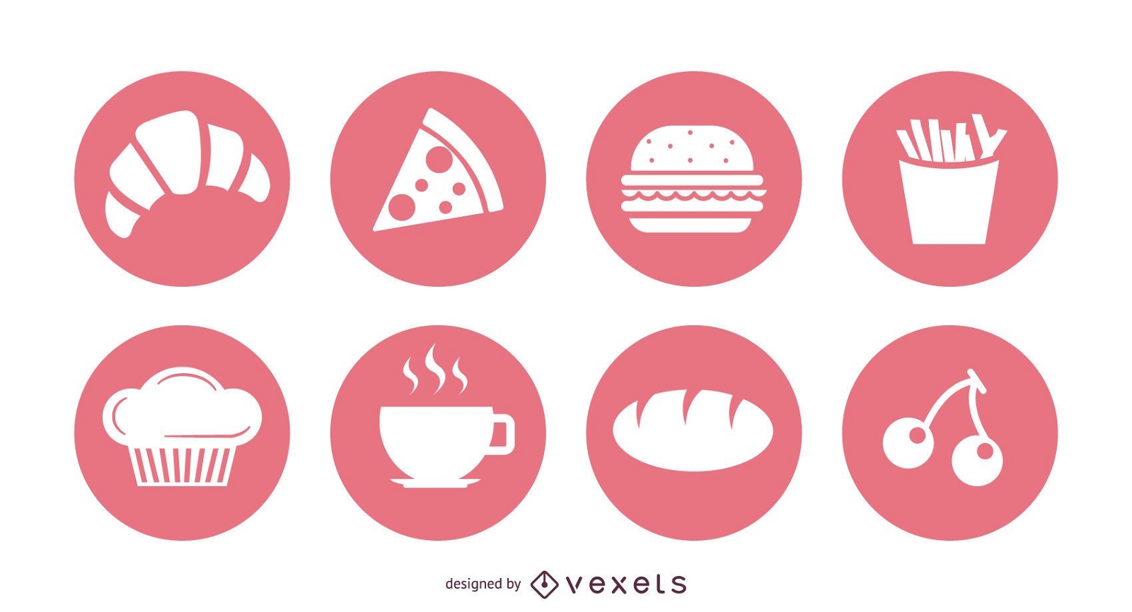 25 símbolos vetoriais de alimentos