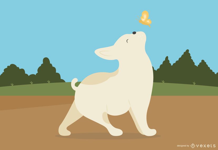 Free Vector Hund und Insekt Free Vector Hund und Insekt