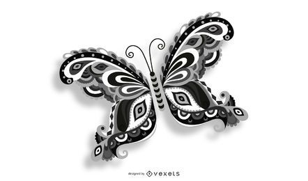 Fliegender Schmetterlingsvektor
