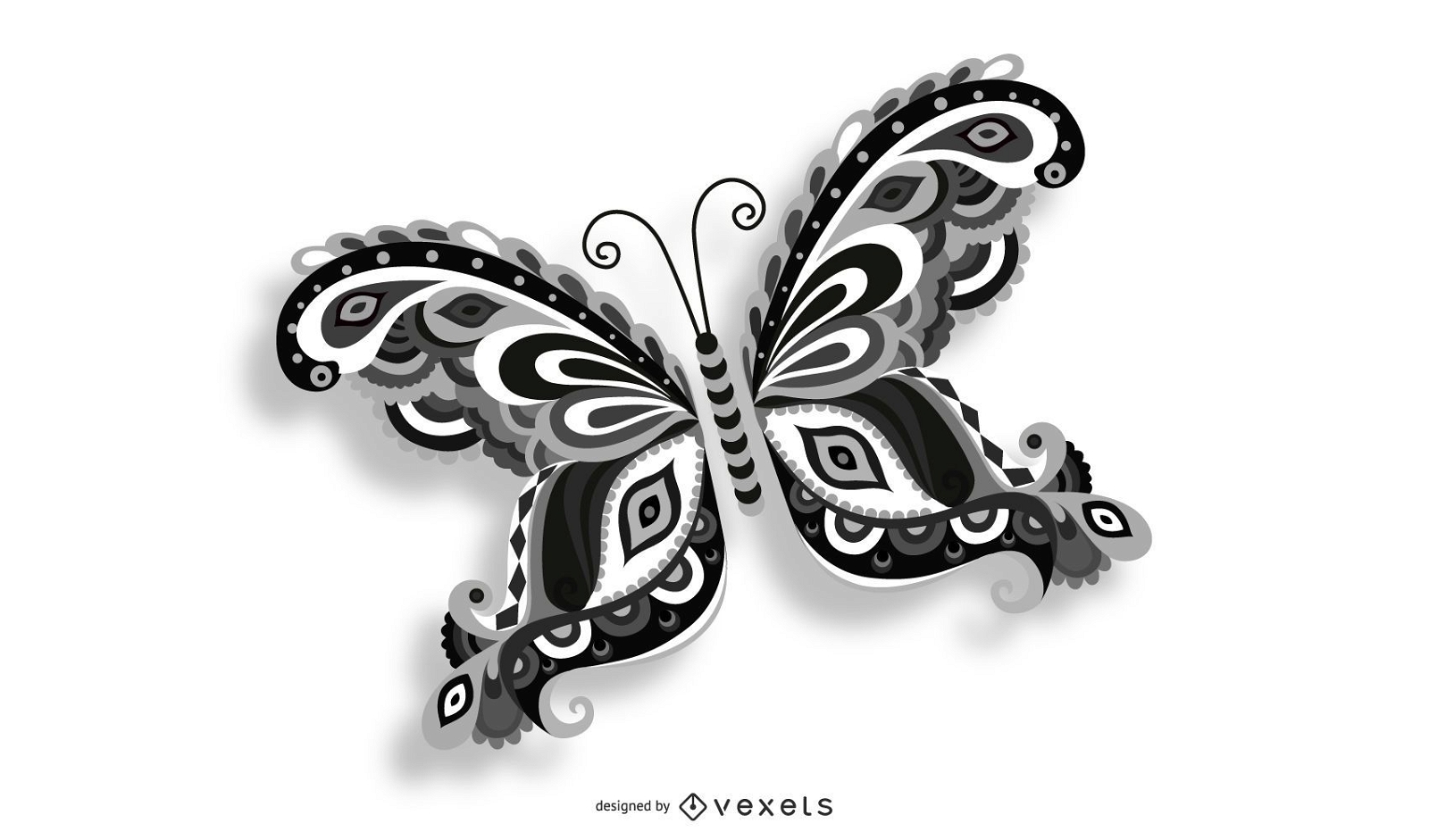Flying Butterfly Vector