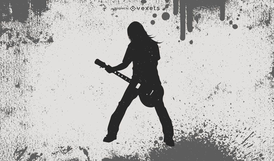 Heavy Metal Guy Silhouette Heavy Metal Guy Silhouette