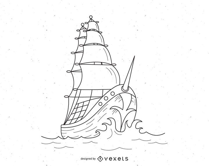 Vector Pirate Ship Vector Pirate Ship