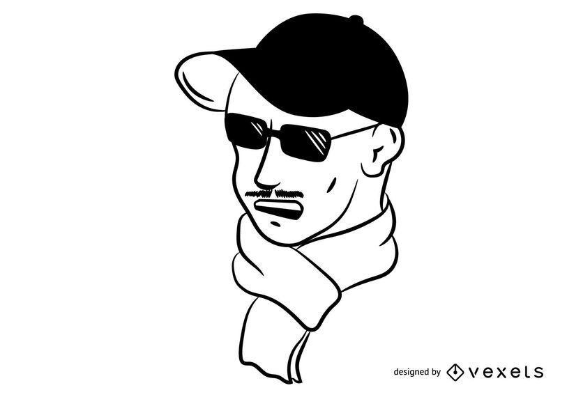 Vector de hooligan de fútbol Vector de hooligan de fútbol
